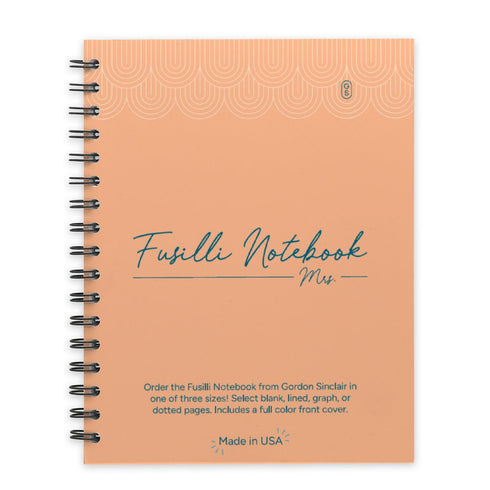7x9 Fusilli Notebook