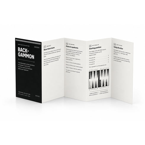 Heritage Roll-Up Backgammon Set