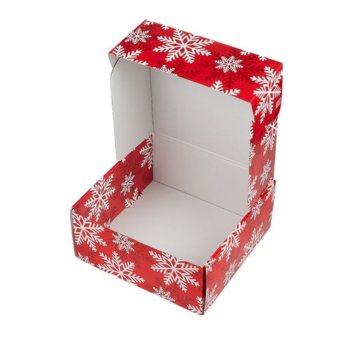 Red Snowflake Holiday Gift Box