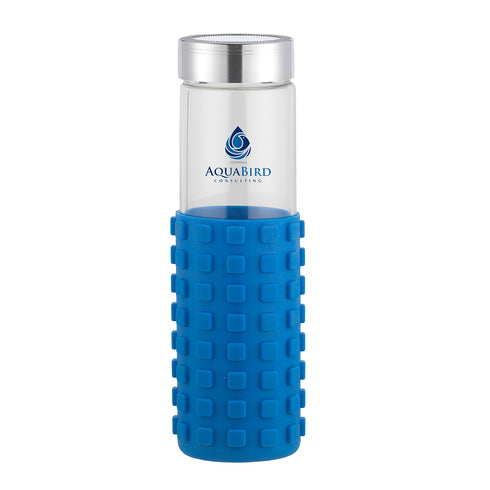 20 oz Silicone Grip Square Bottle