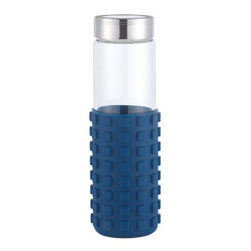 20 oz Silicone Grip Square Bottle