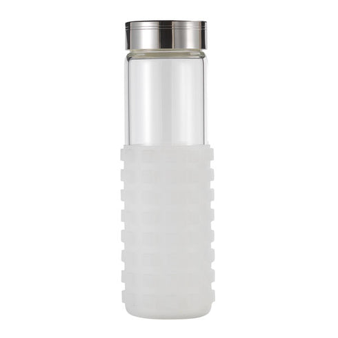 20 oz Silicone Grip Square Bottle