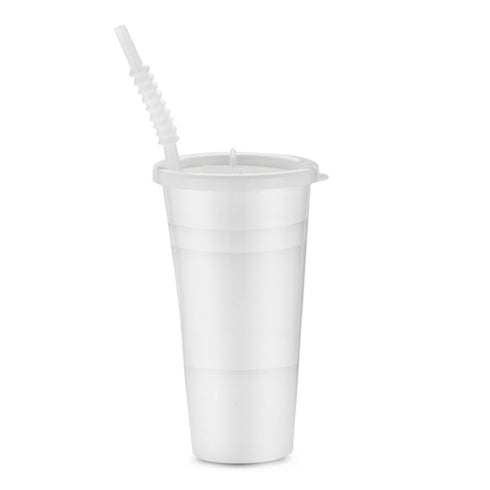 22 oz Reusable Plastic Party Cup With Lid