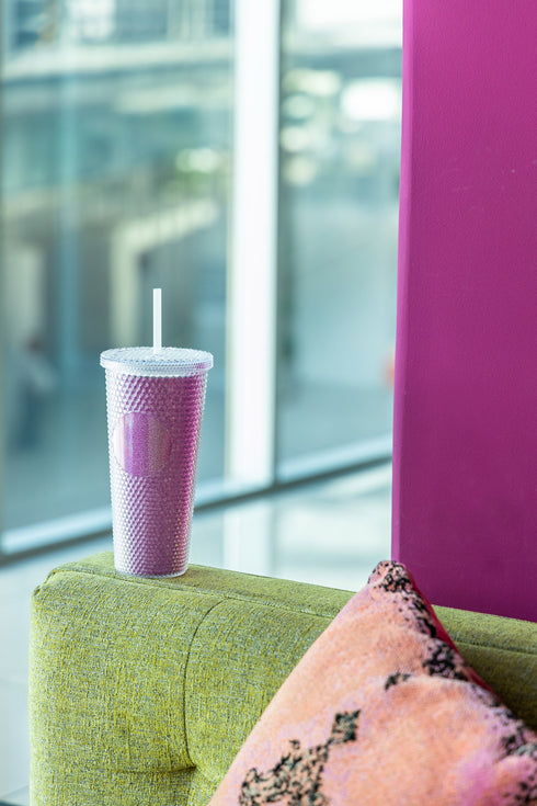 24 oz Bux Glitter Recycled Tumbler