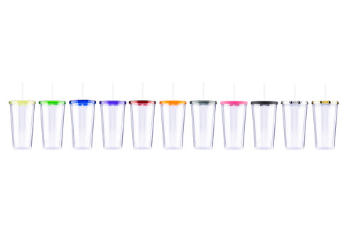 20 oz Venti Slurpy Clear with Solid Lid Tumbler