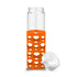 20 oz Silicone Round Cutouts Glass Bottle