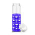 20 oz Silicone Round Cutouts Glass Bottle