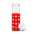 20 oz Silicone Round Cutouts Glass Bottle