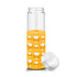 20 oz Silicone Round Cutouts Glass Bottle