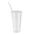 22 oz Reusable Plastic Party Cup With Lid