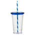 16 oz Slurpy with Striped Straw Tumbler