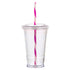 16 oz Slurpy with Striped Straw Tumbler